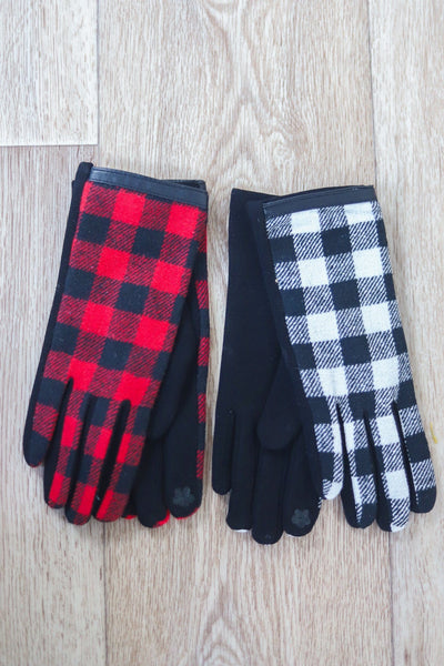 Fashion Buffalo Plaid Gloves