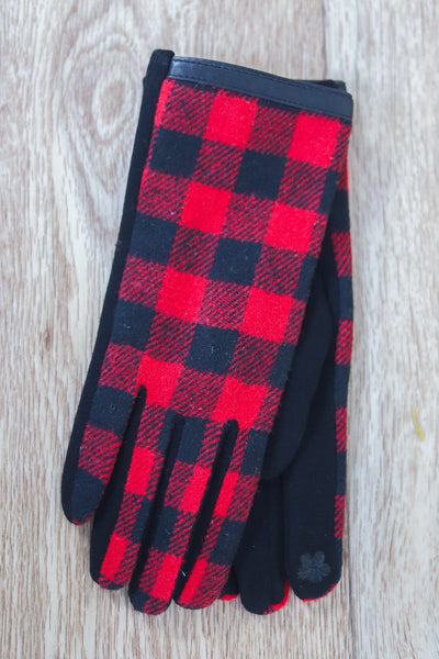 Fashion Buffalo Plaid Gloves