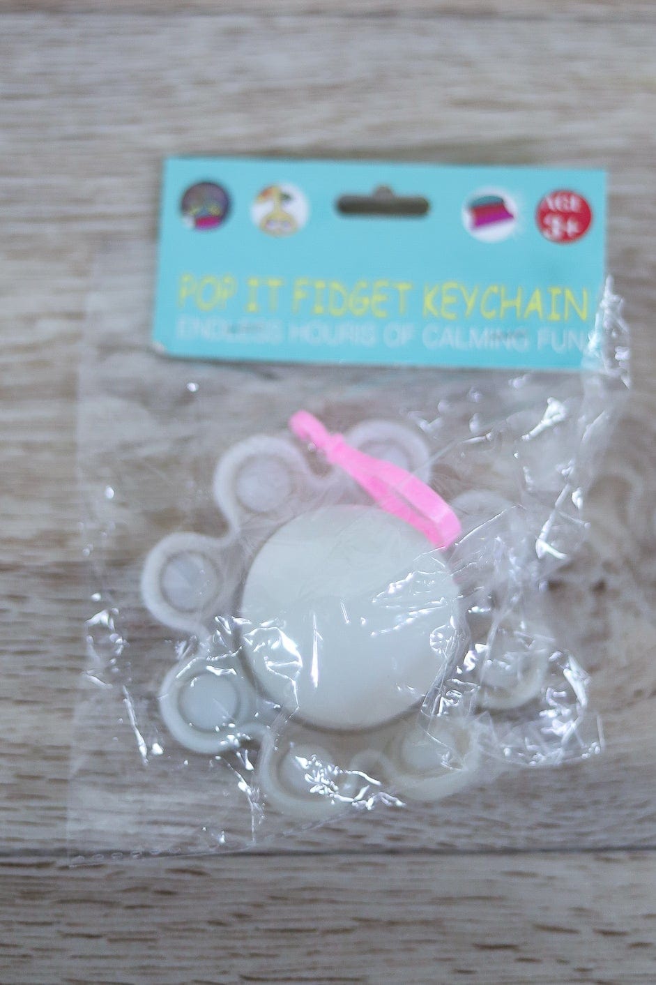 Solar Powered Flipped Octopus Key Chain
