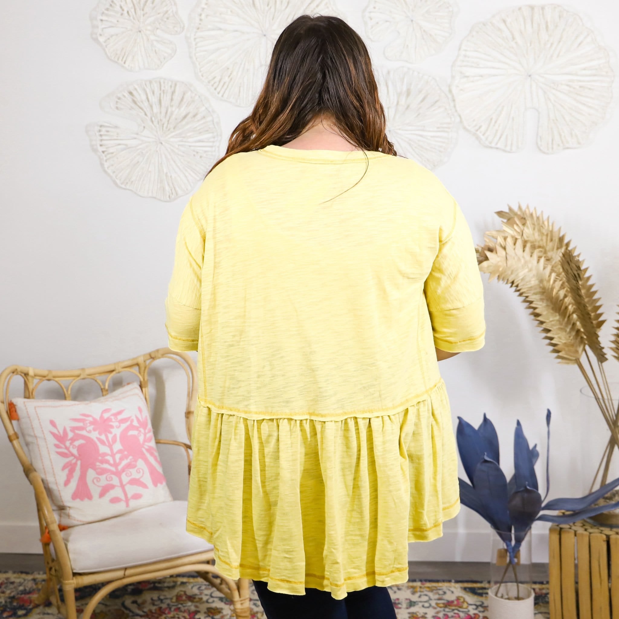 Honey Reverse Stitching Top