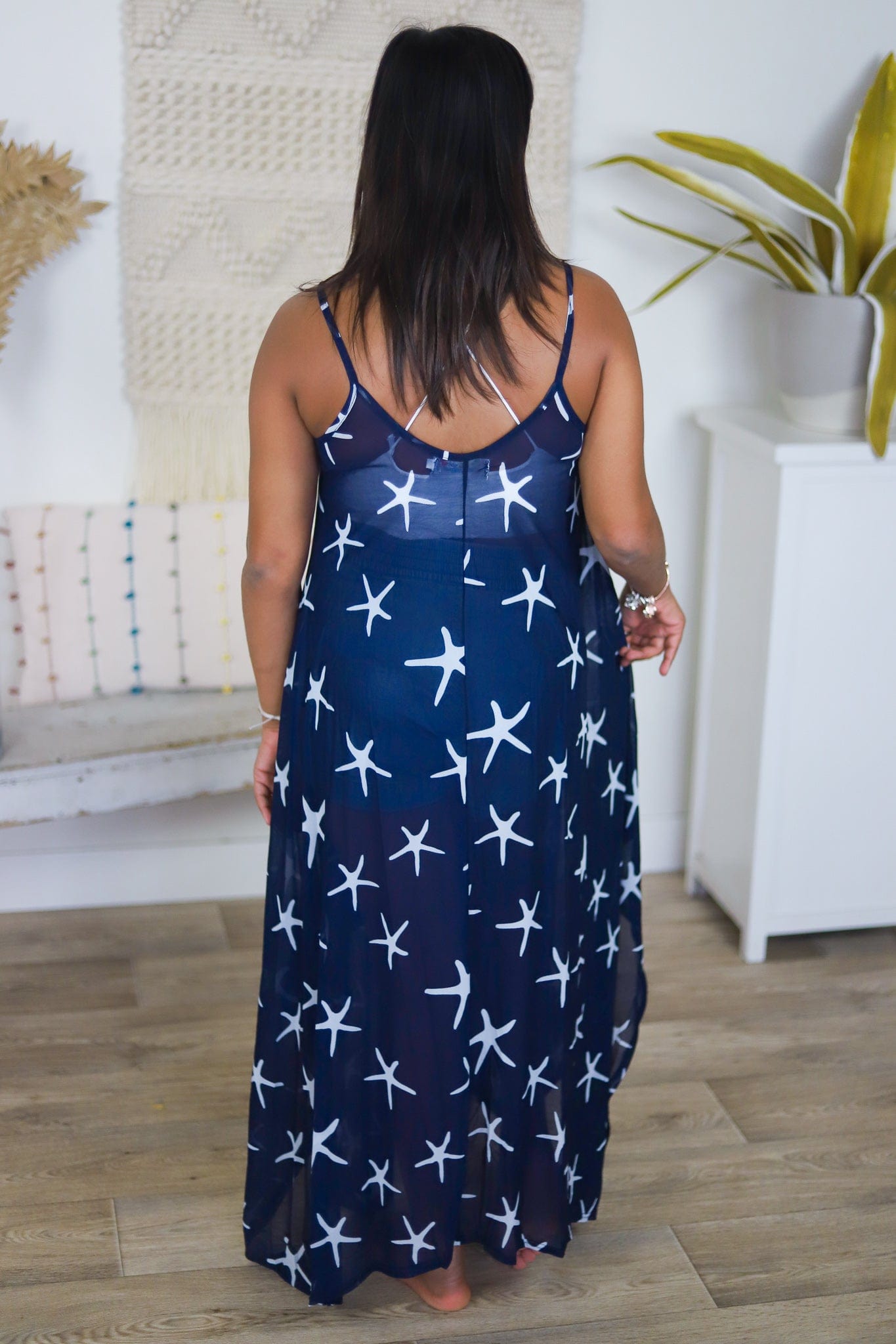 Navy Starfish Cover Up
