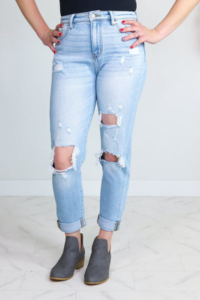 High Rise Mom Jeans