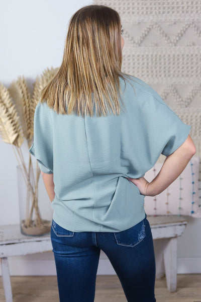 V-Neck Basic Blouse