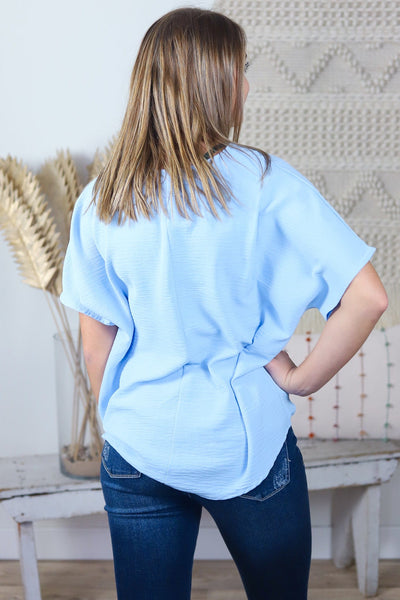 V-Neck Basic Blouse