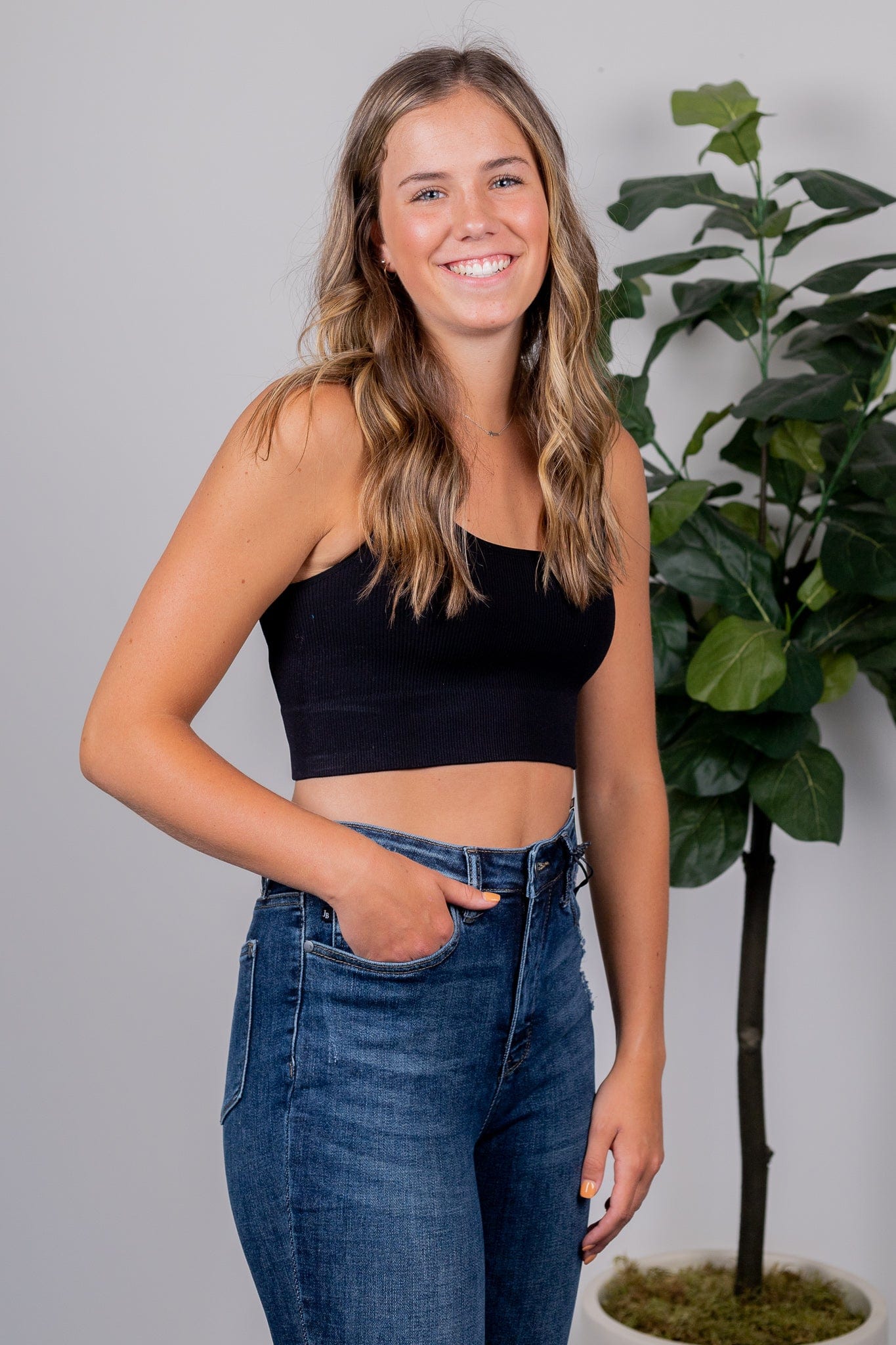 Black Crop Top