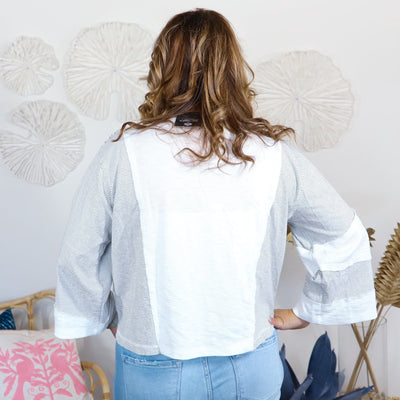 Mix Stripe Patch Top
