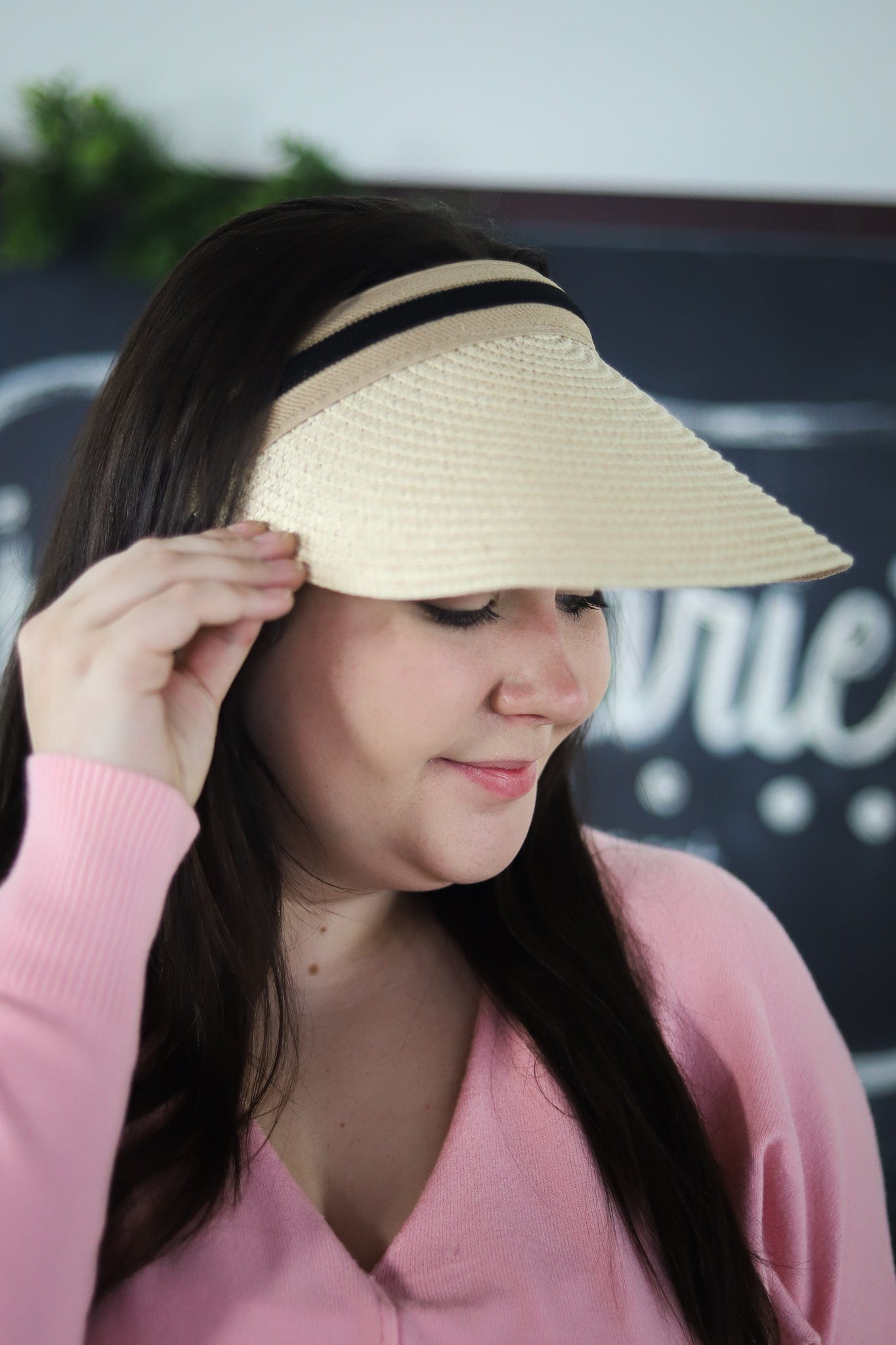 Natural Woven Visor