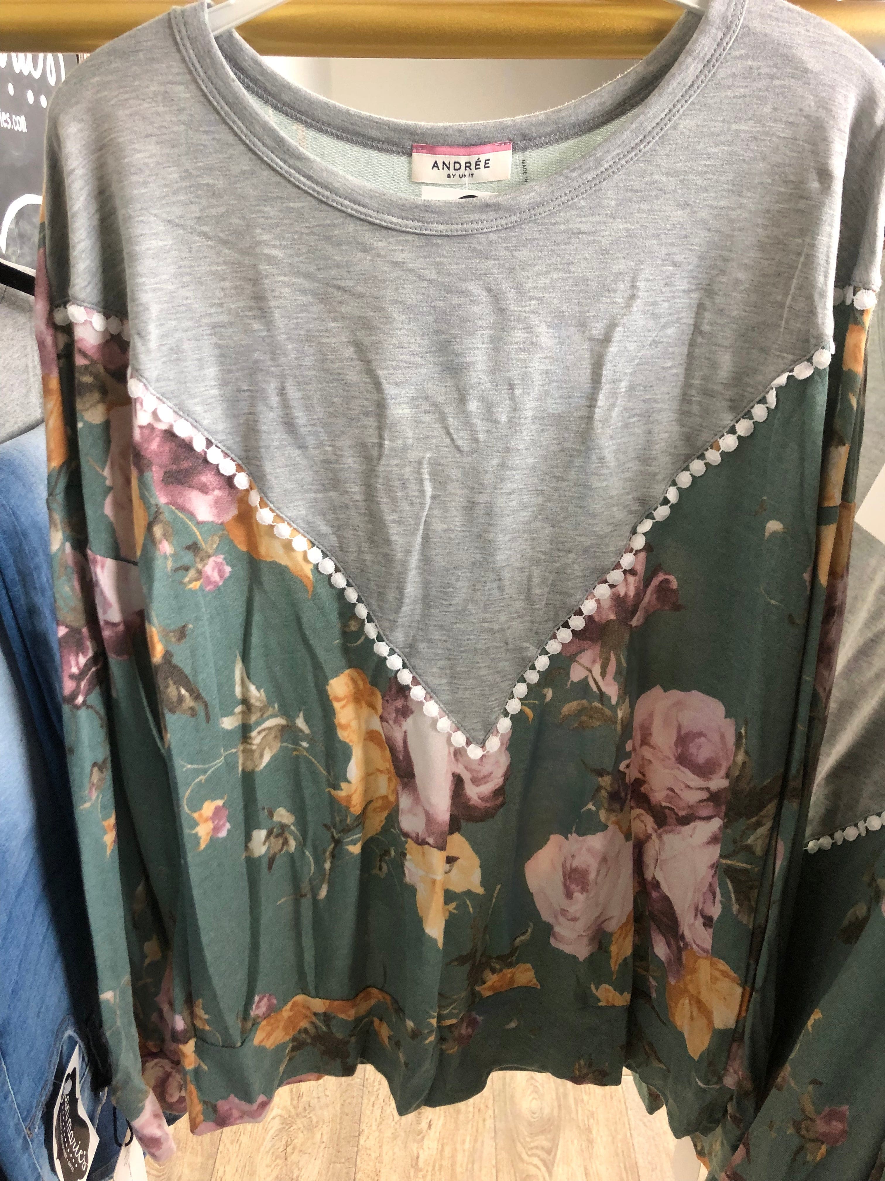 Knit Floral Top