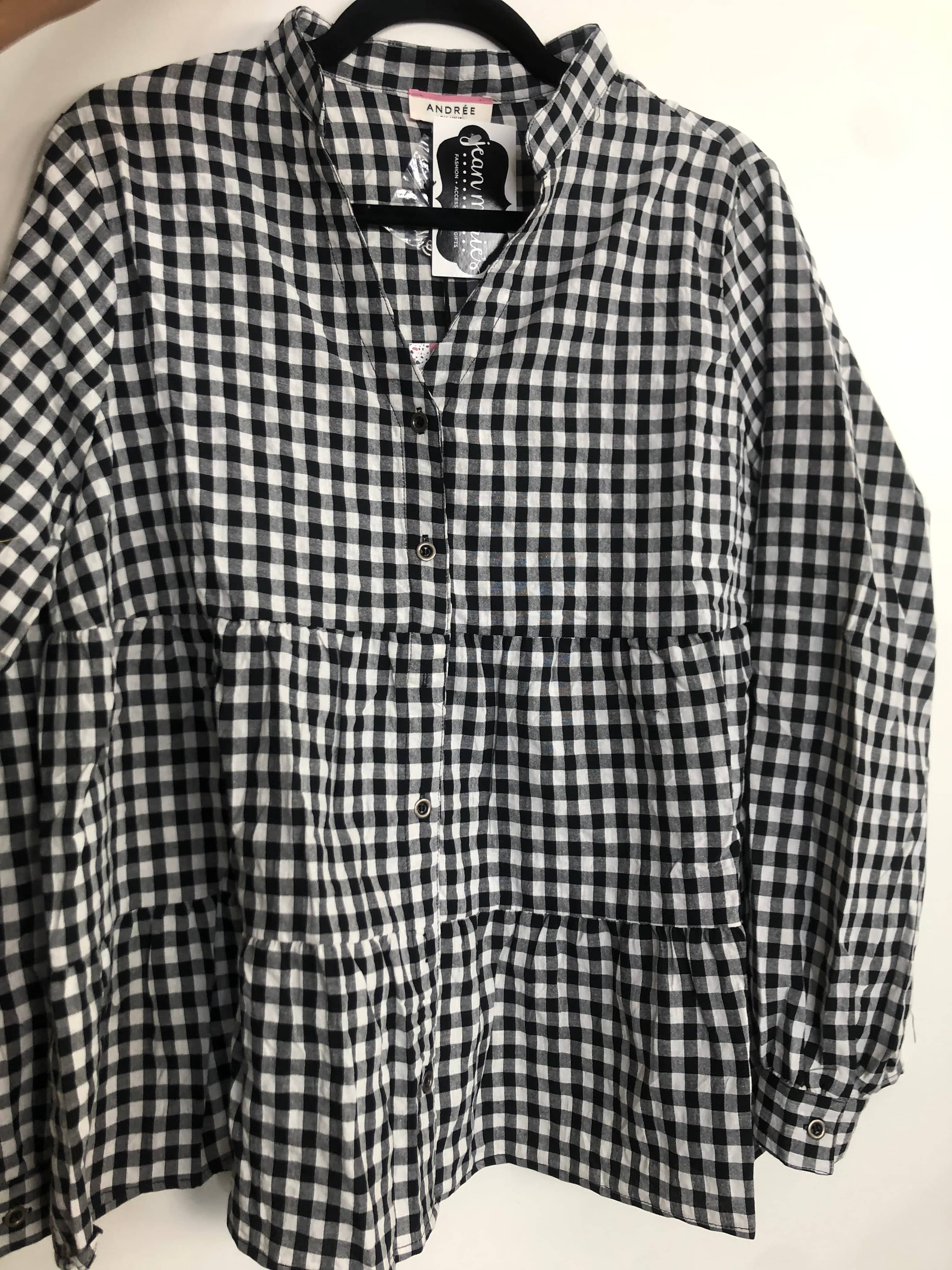 Plaid Ruffle Top