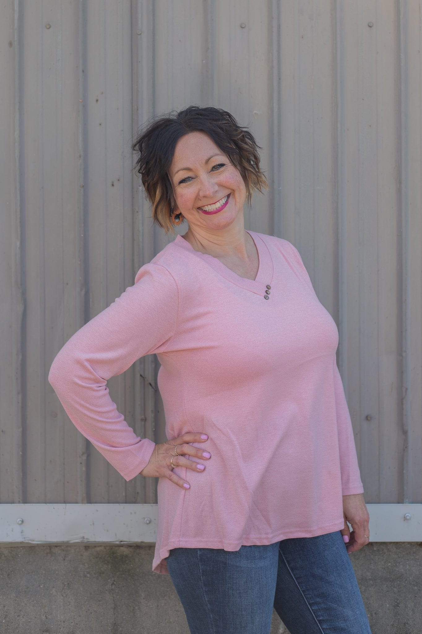 pink long sleeve