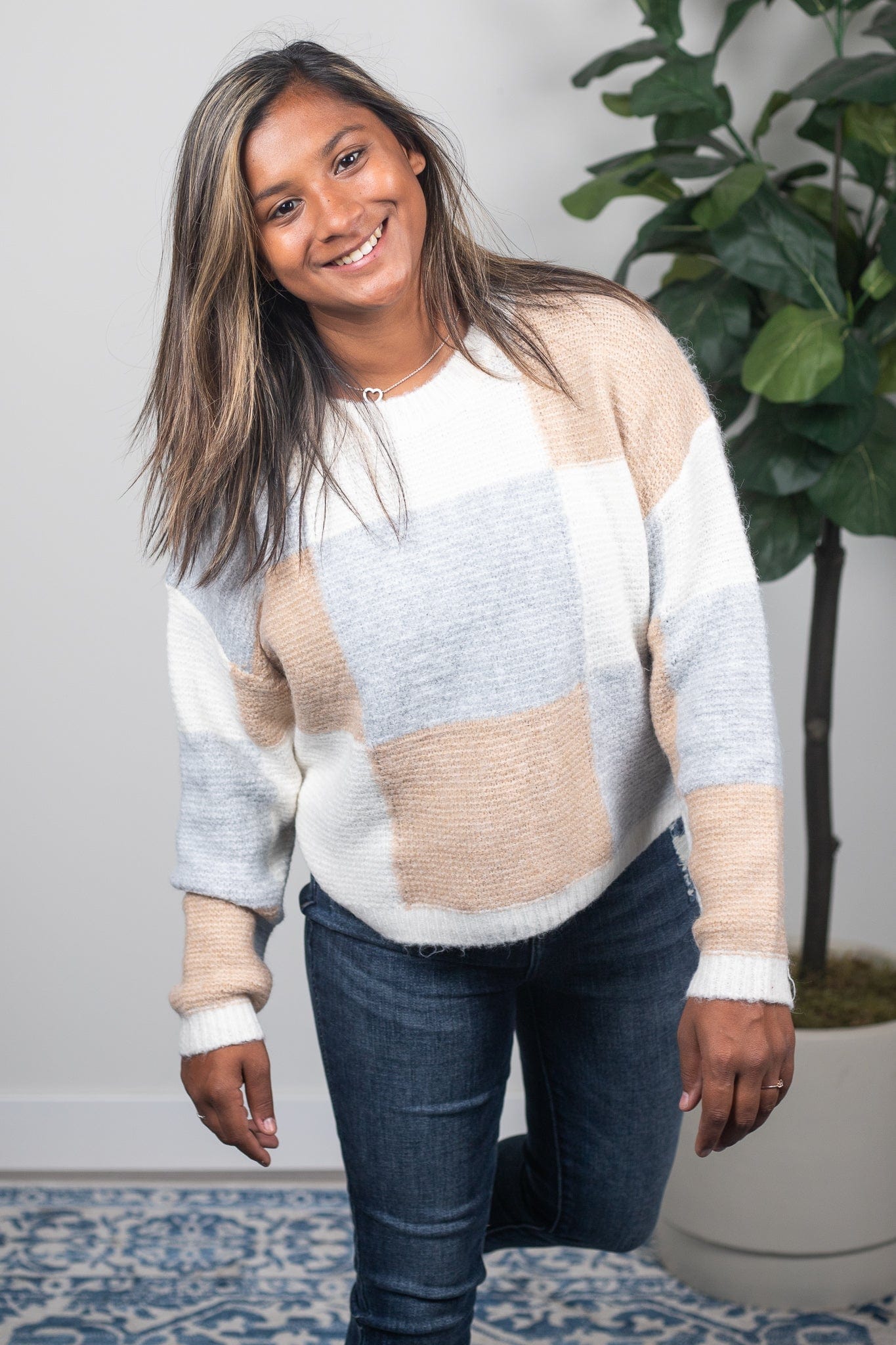 Neutral Boxed Sweater