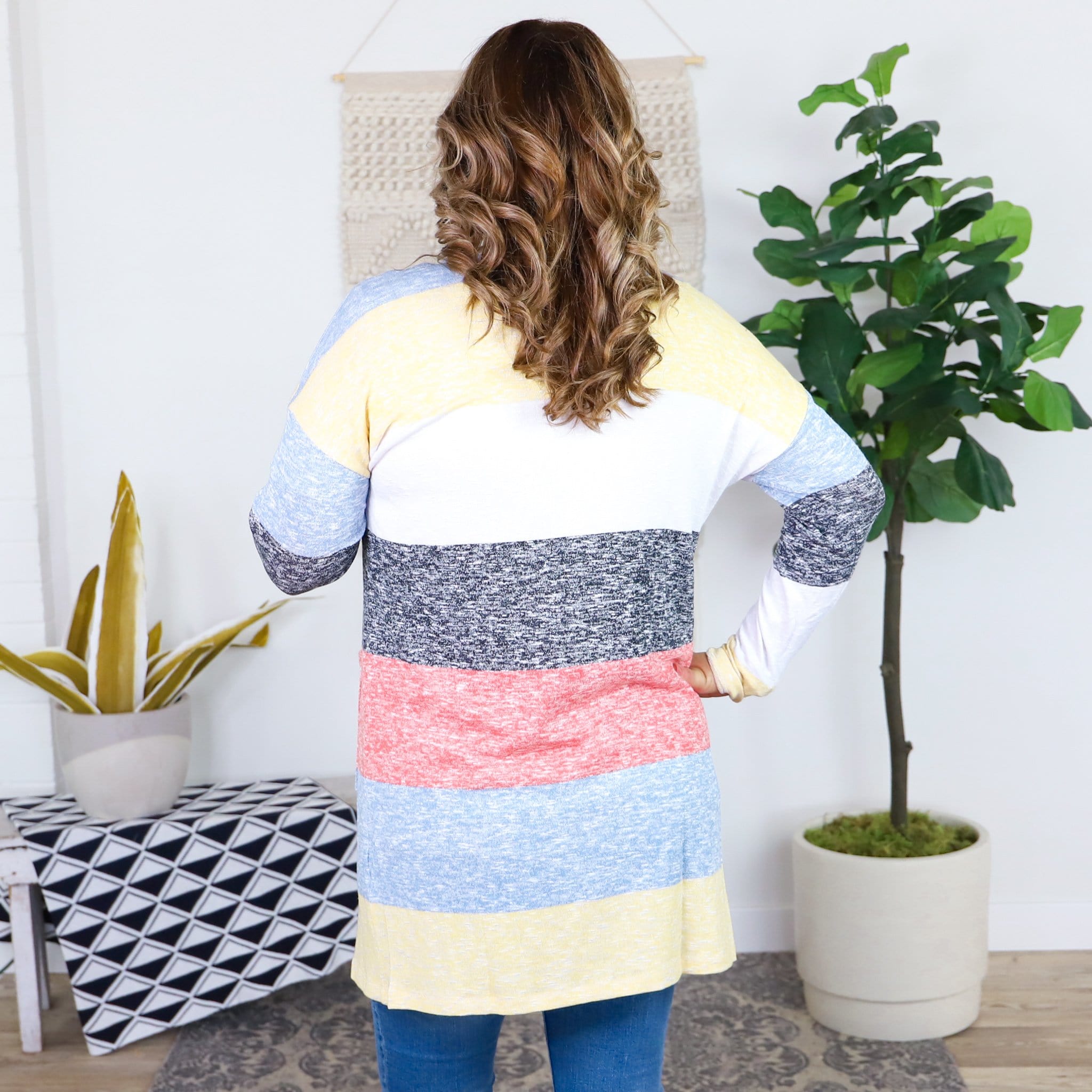 Marigold Hatchi Stripe Cardigan