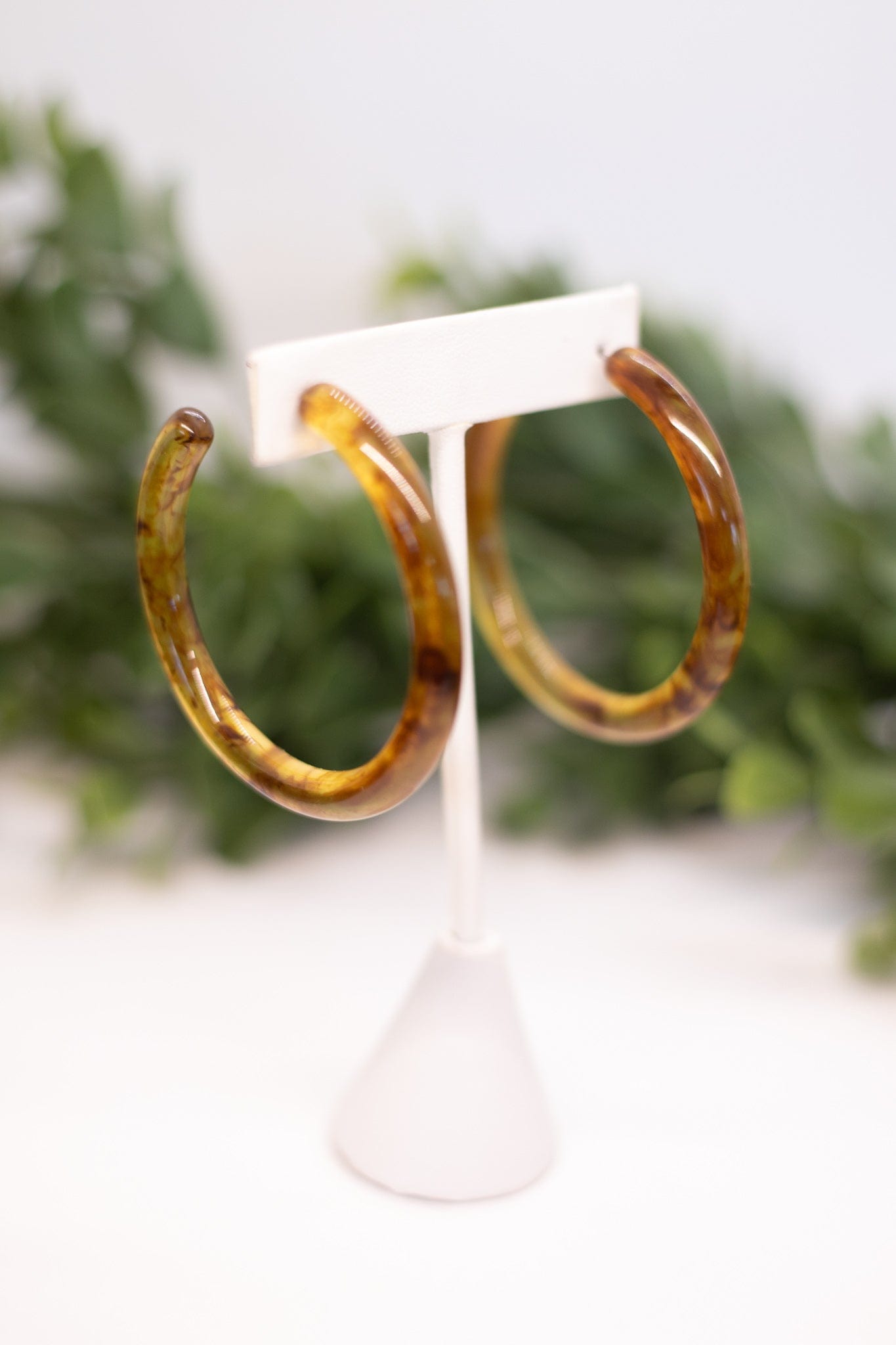 Tortoise Shell Hoop