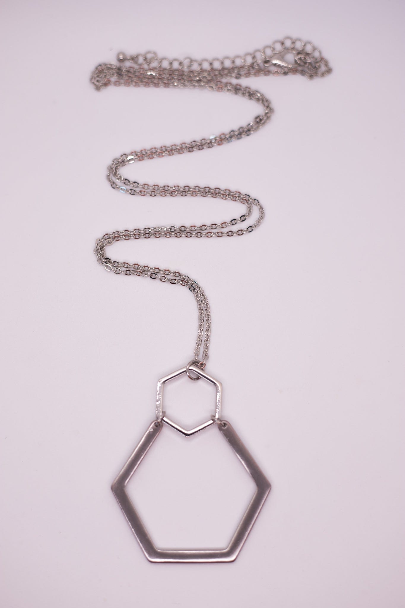 hexagon pendant necklace