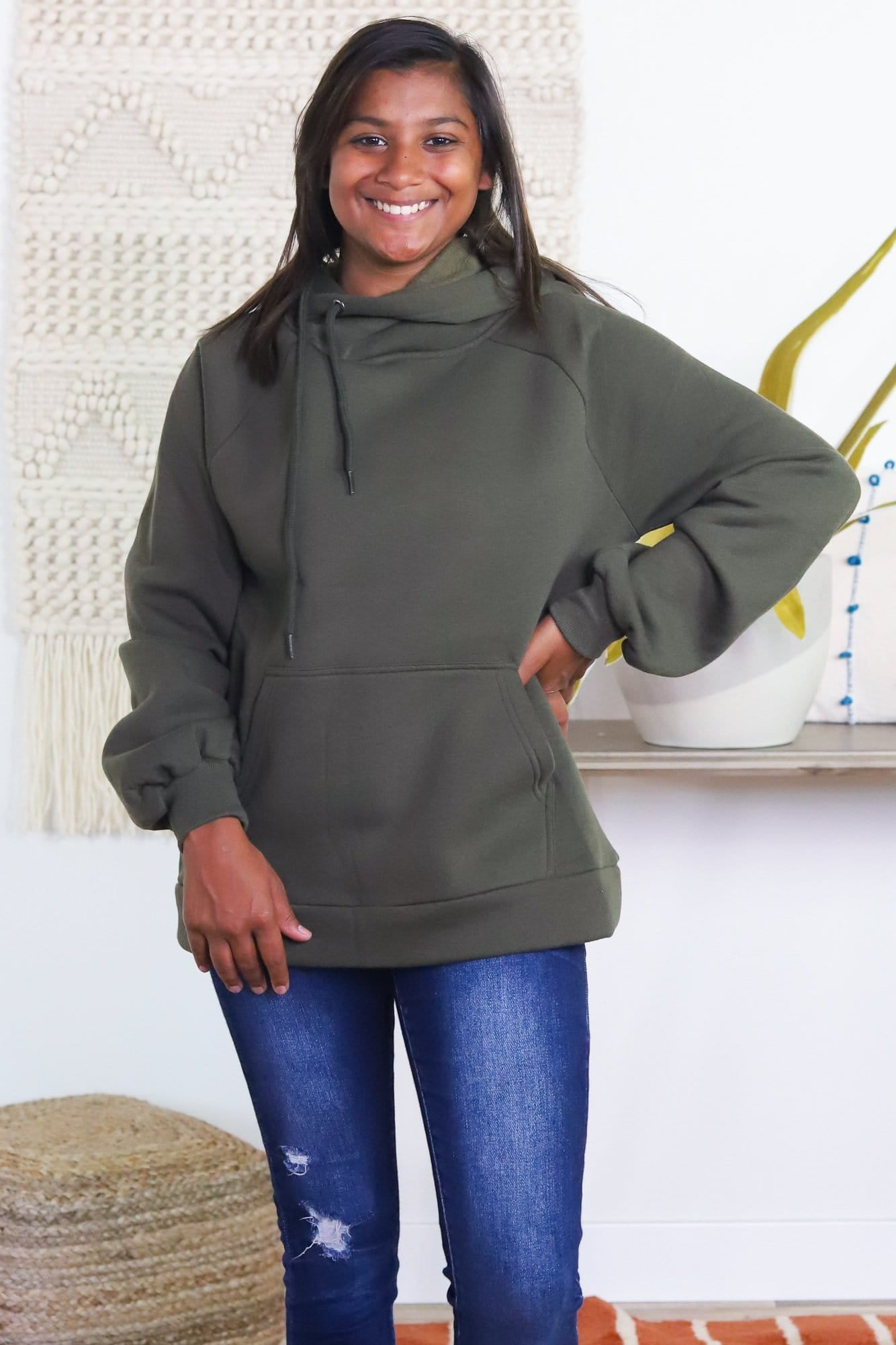Side Tie Hoodie Sweatshirt - Autumn Collection