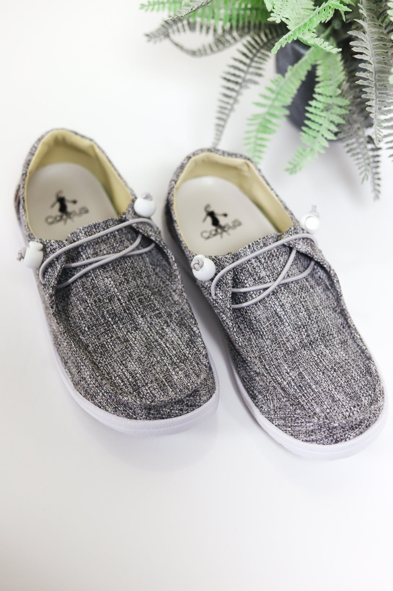Grey Tweed Kayak Slip On Shoe
