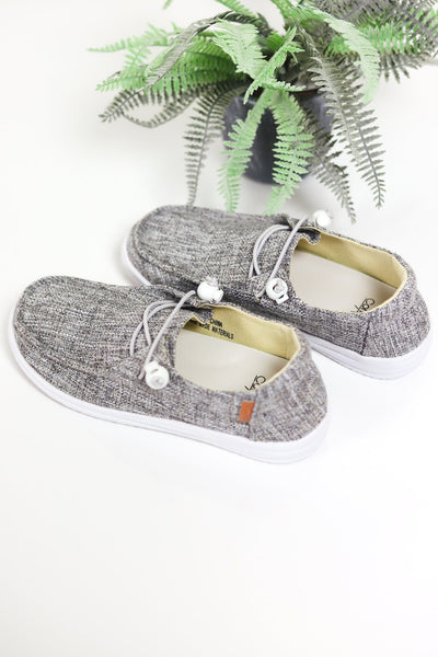 Grey Tweed Kayak Slip On Shoe
