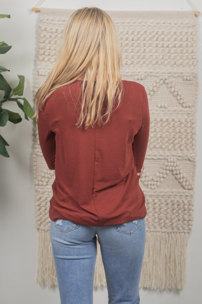 Everyday Rust Long Sleeve Top