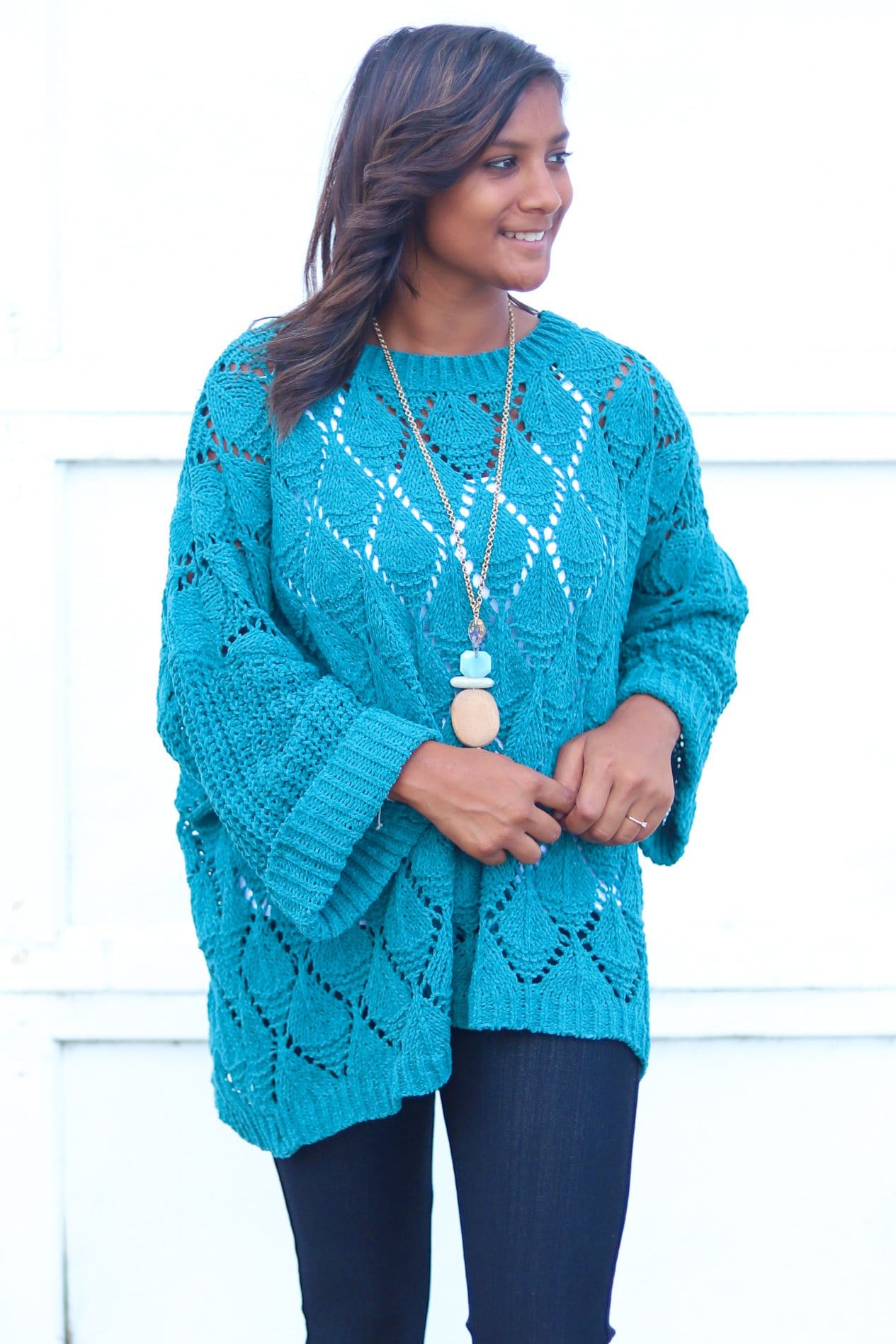 Plush Knit Slouch Sweater