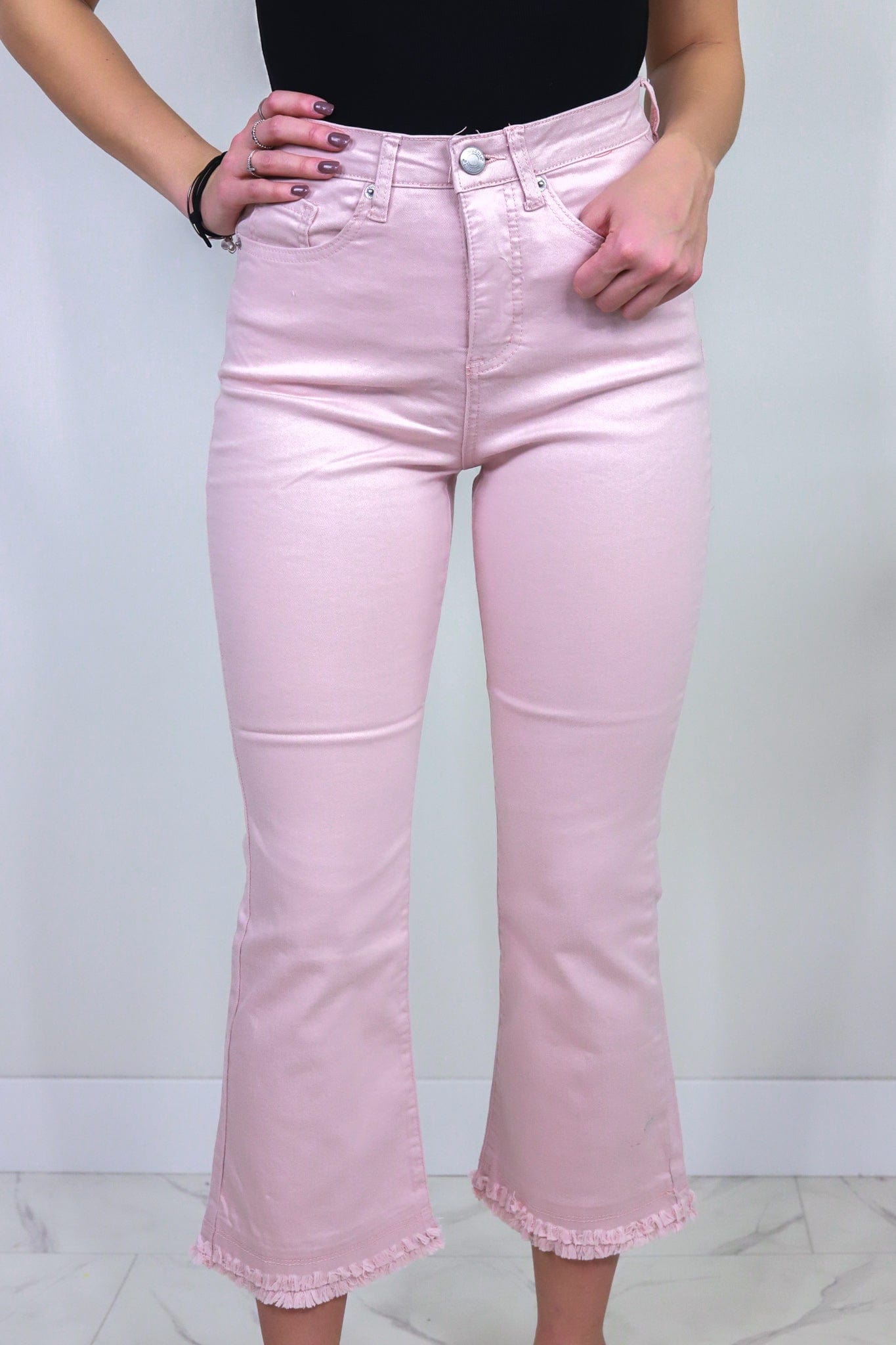 Blush Jodie Fringe Jeans