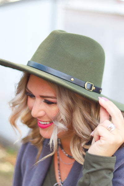 Solid Ranger Belted Hat