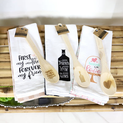 3pc Towel & Spoon Set