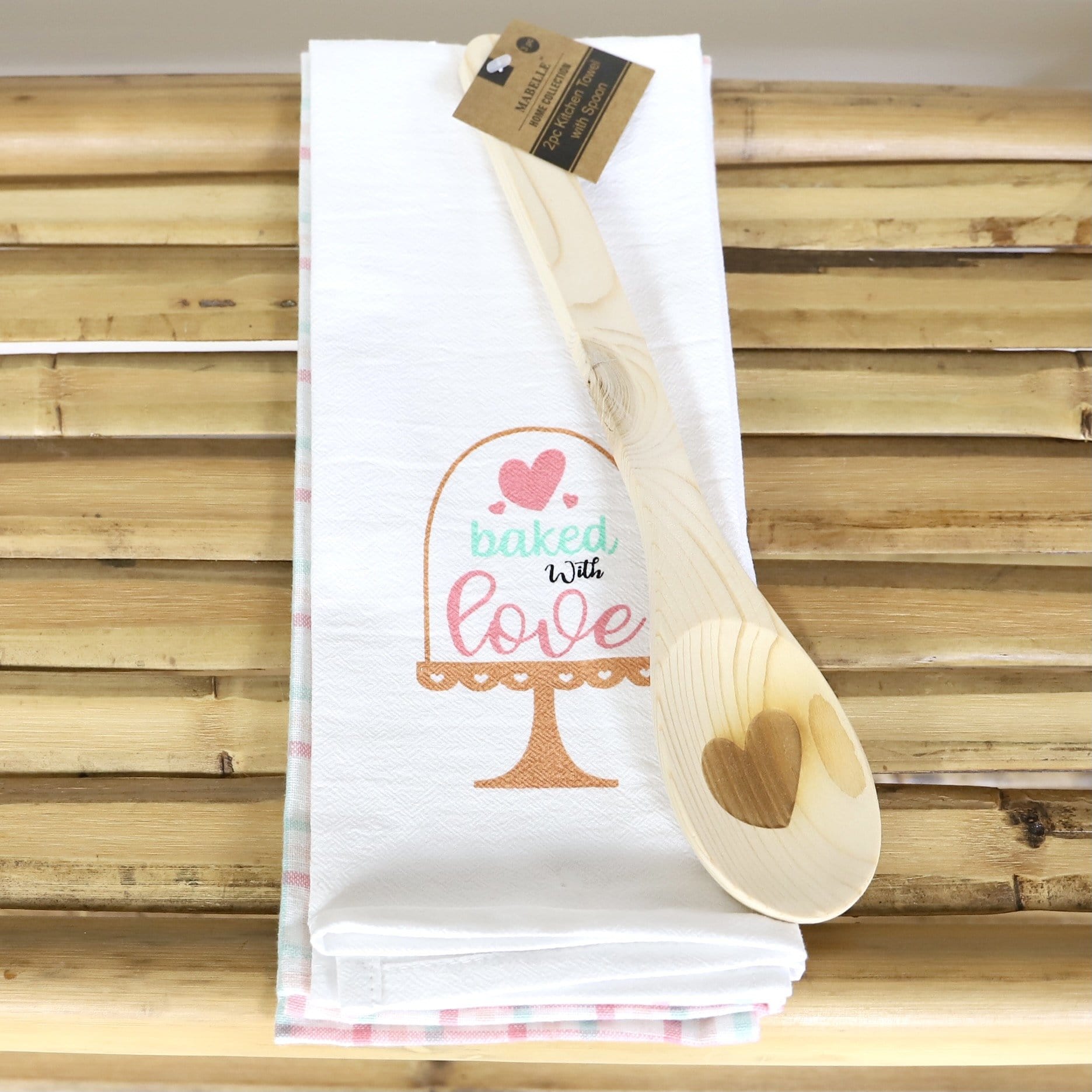 3pc Towel & Spoon Set
