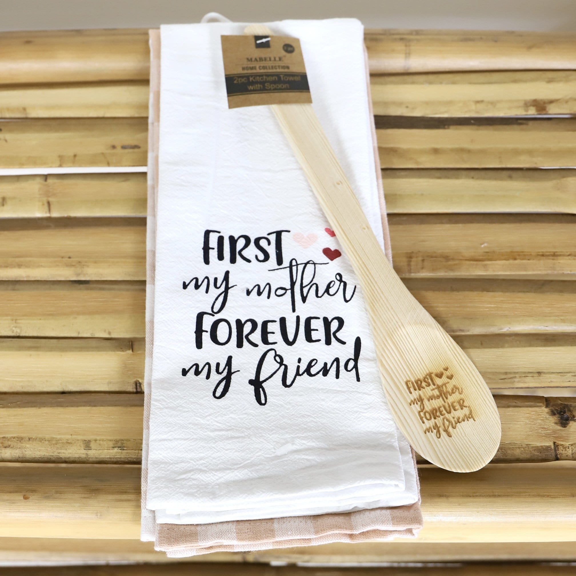3pc Towel & Spoon Set