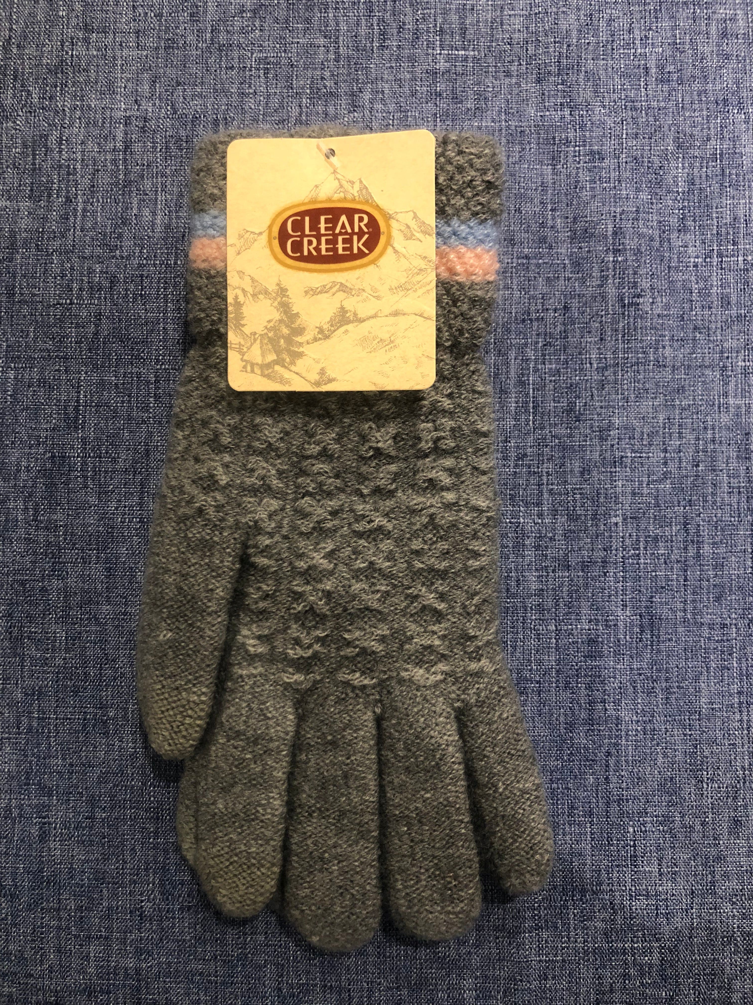 Gray Fashion Texting Glove