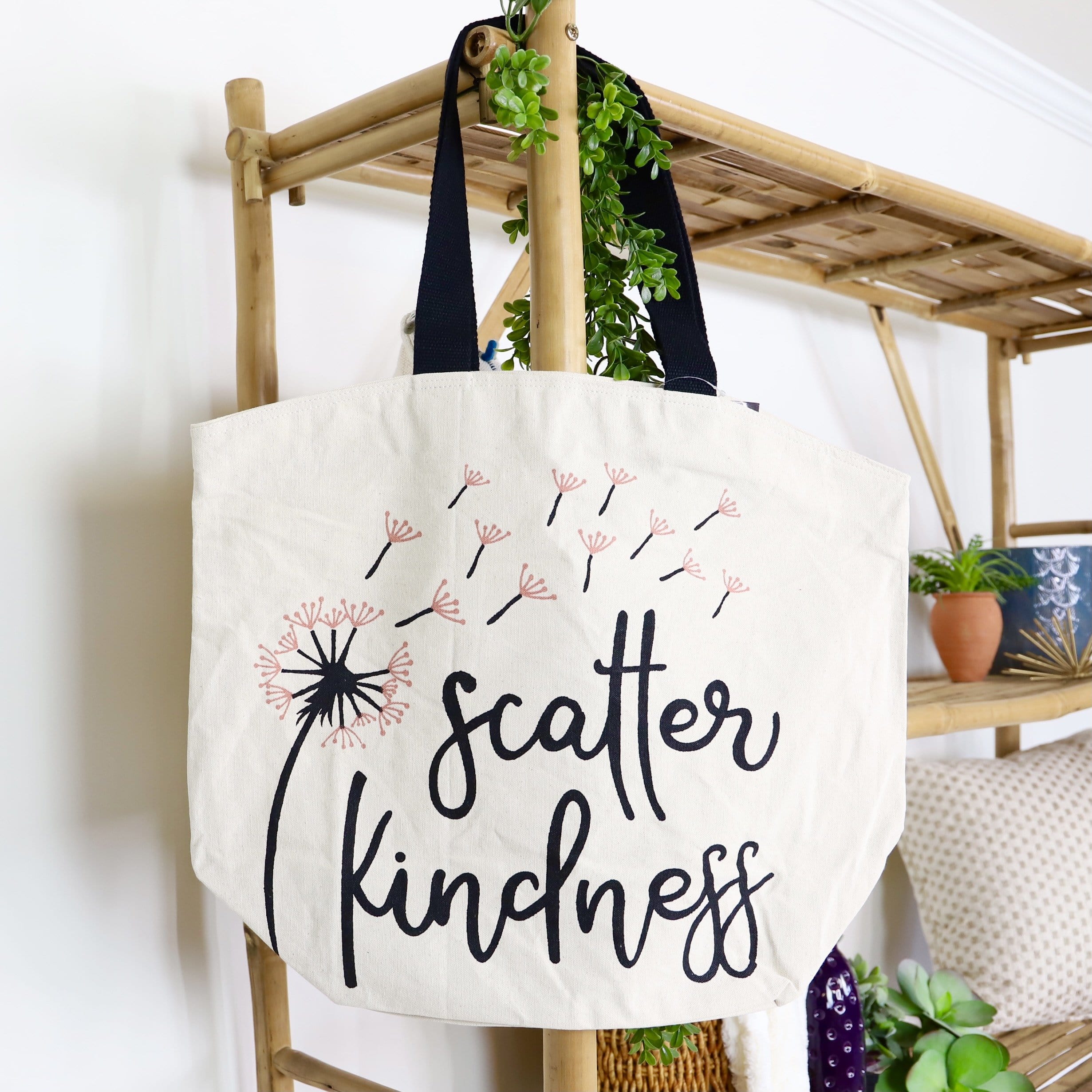 Scatter Kindness Canvas Tote