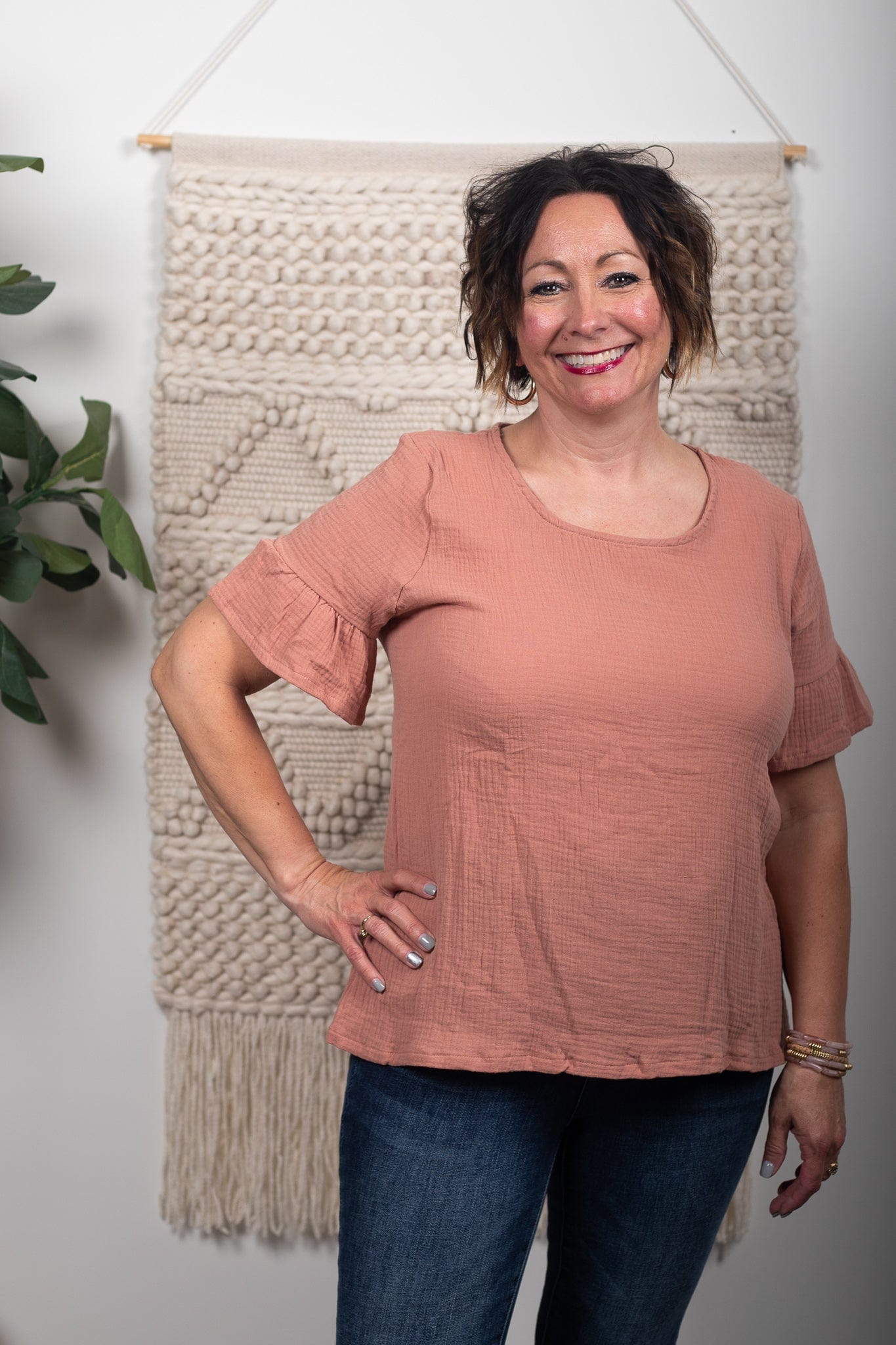 flutter sleeve top