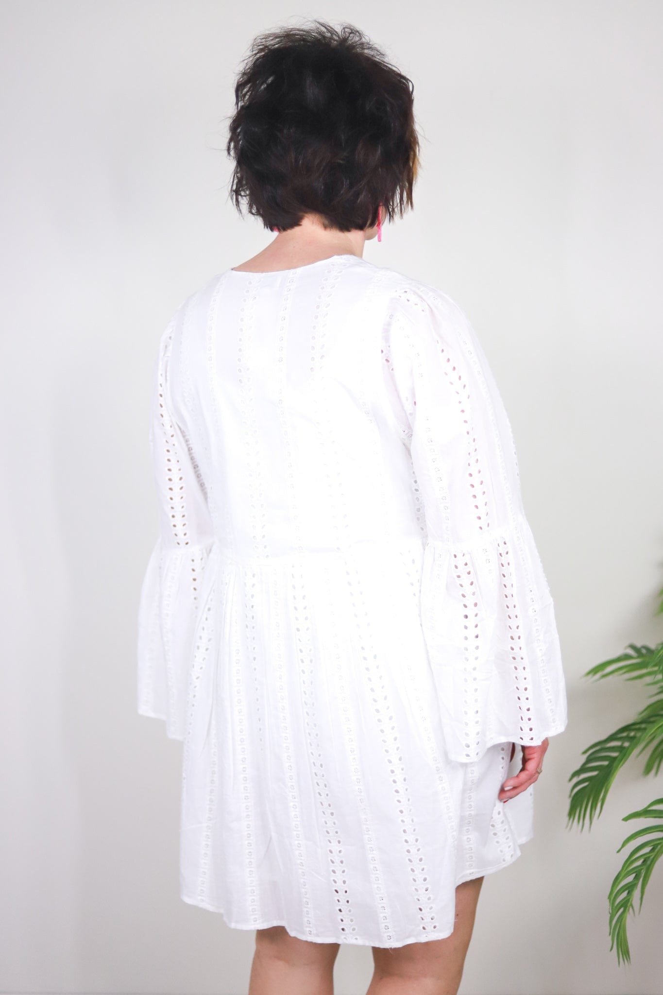 White Raylee Eyelet Dress