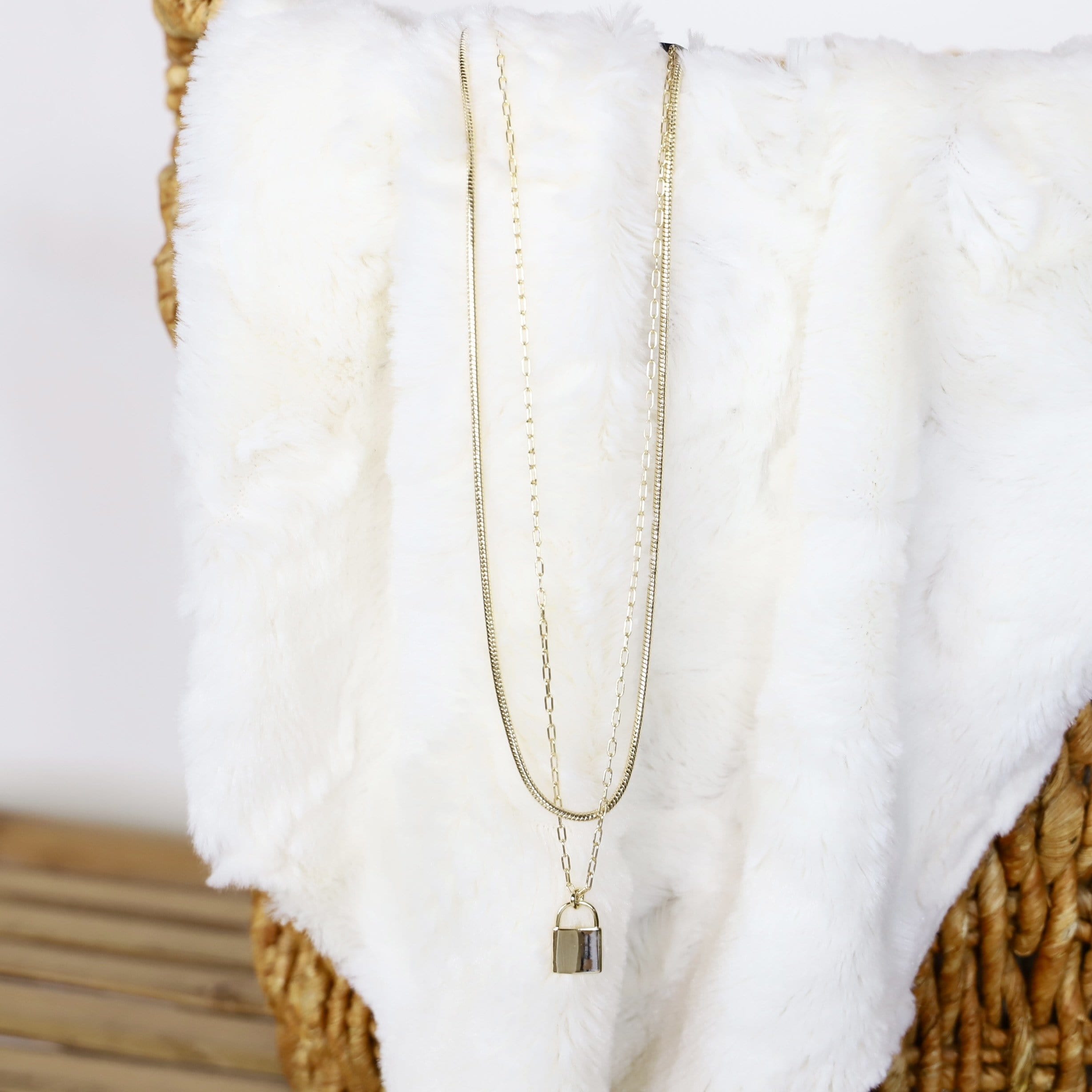 Gold Plated Double Layer Necklace