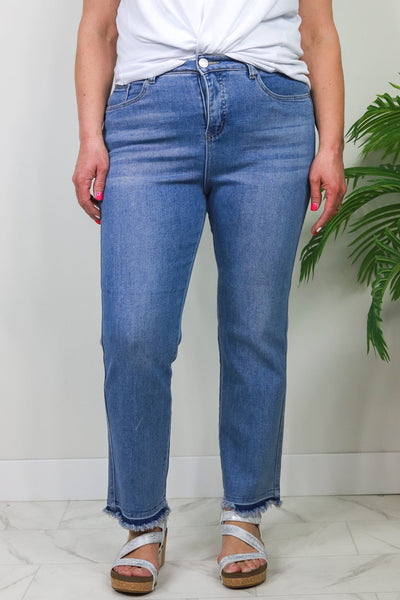 Blue Opal Straight Leg Jeans