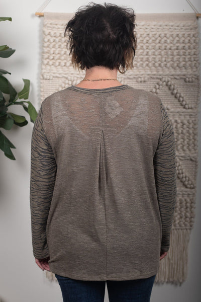 Mossy Zebra Sweater