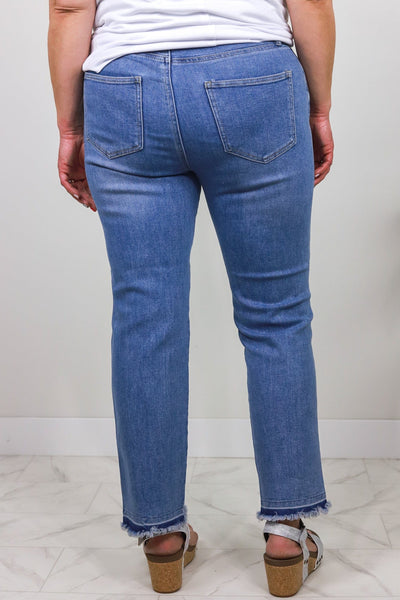 Blue Opal Straight Leg Jeans