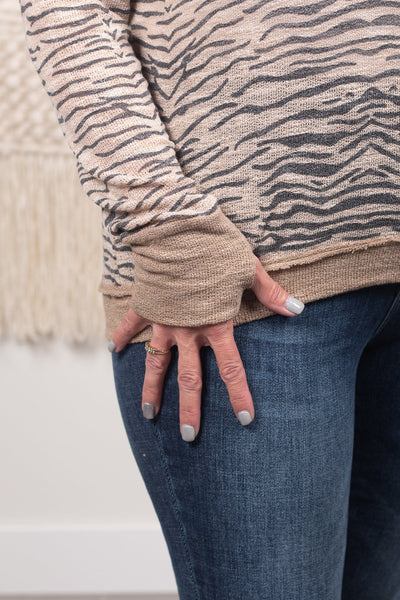 Sandy Zebra Sweater