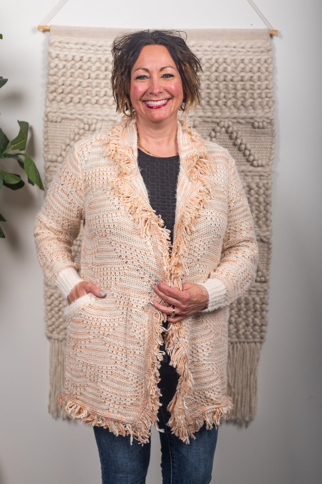Dusty Peach Cardigan