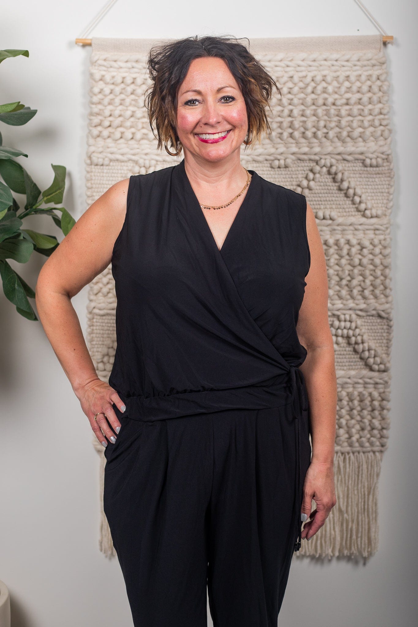 Black Slinky Jumpsuit