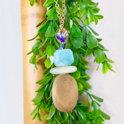 Beach Stone Pendant Necklace