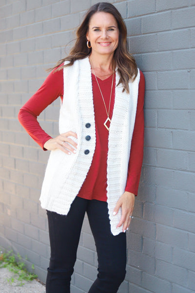 Ivory Fireside Vest