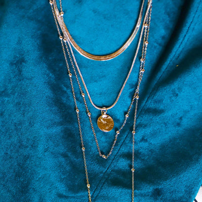 Silver Layered Up Necklace