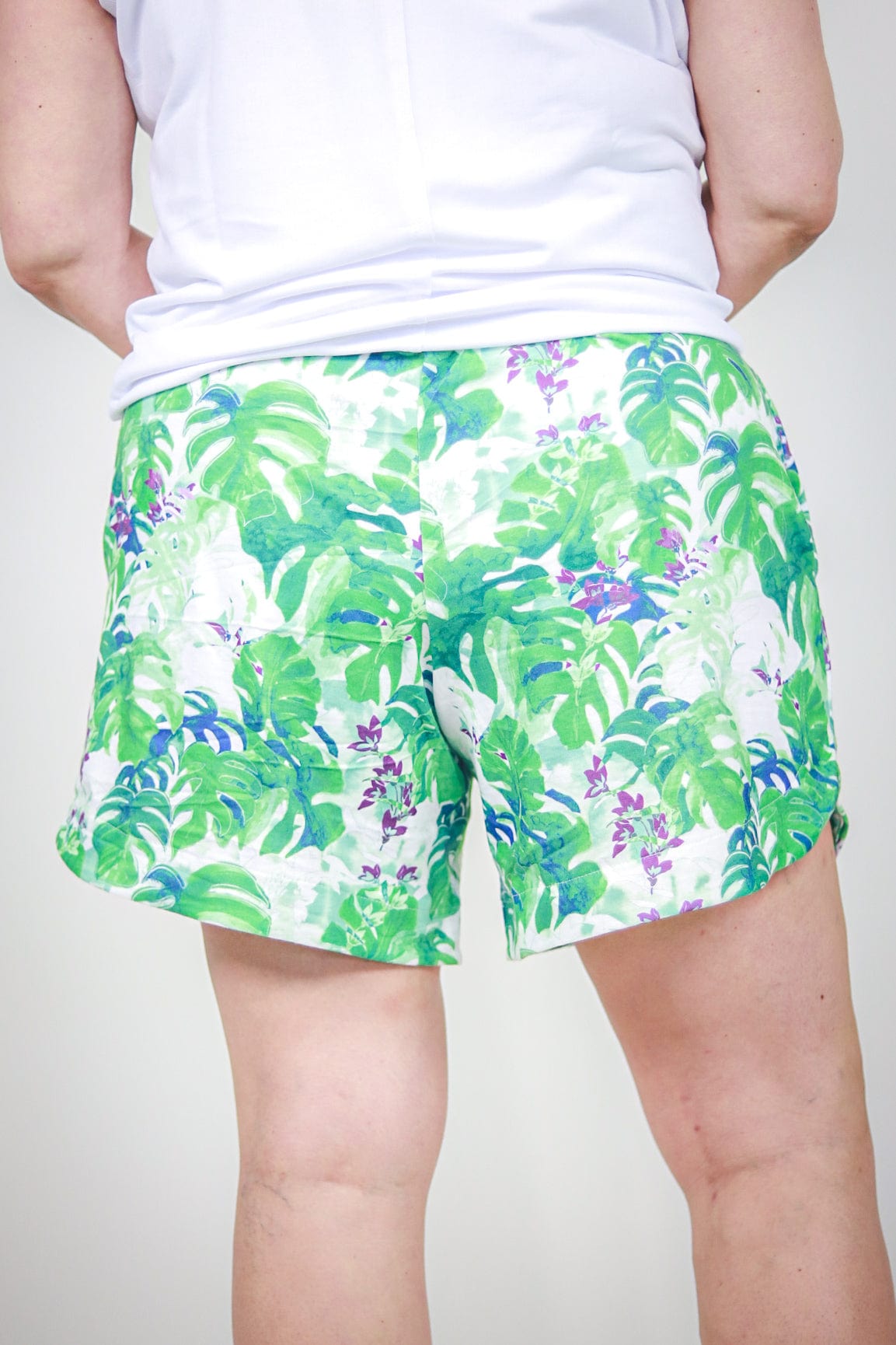 Green Paradise Drawstring Short