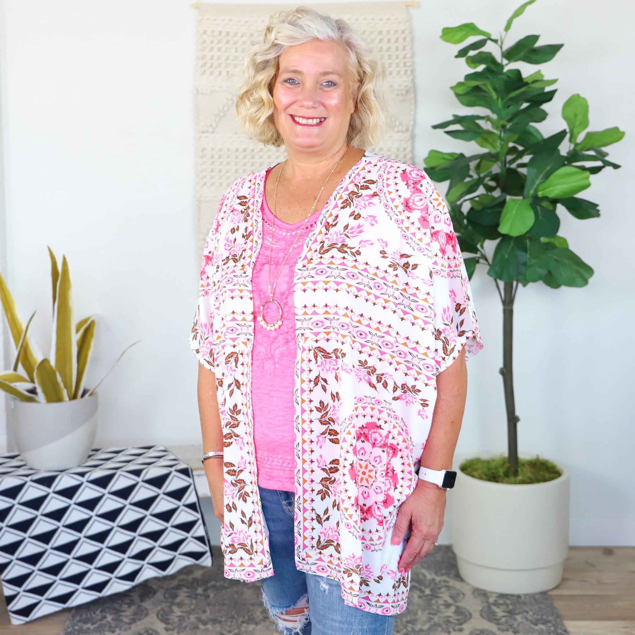 Mandala Printed Kimono