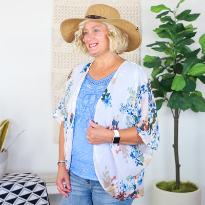 Mixed Floral Kimono