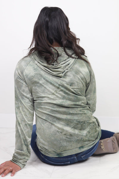 Green Tie Dye Lounge Hoodie