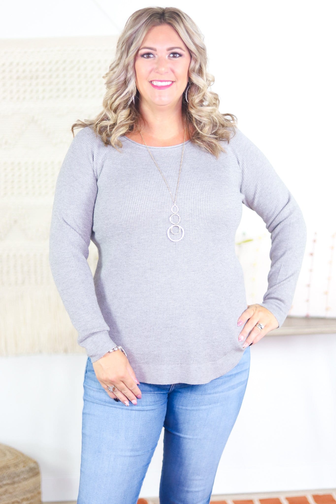 Waffle Raglan Top