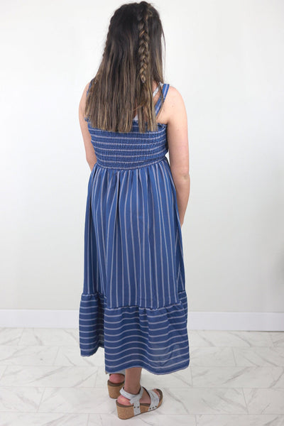Nautical Vibes Blue Dress