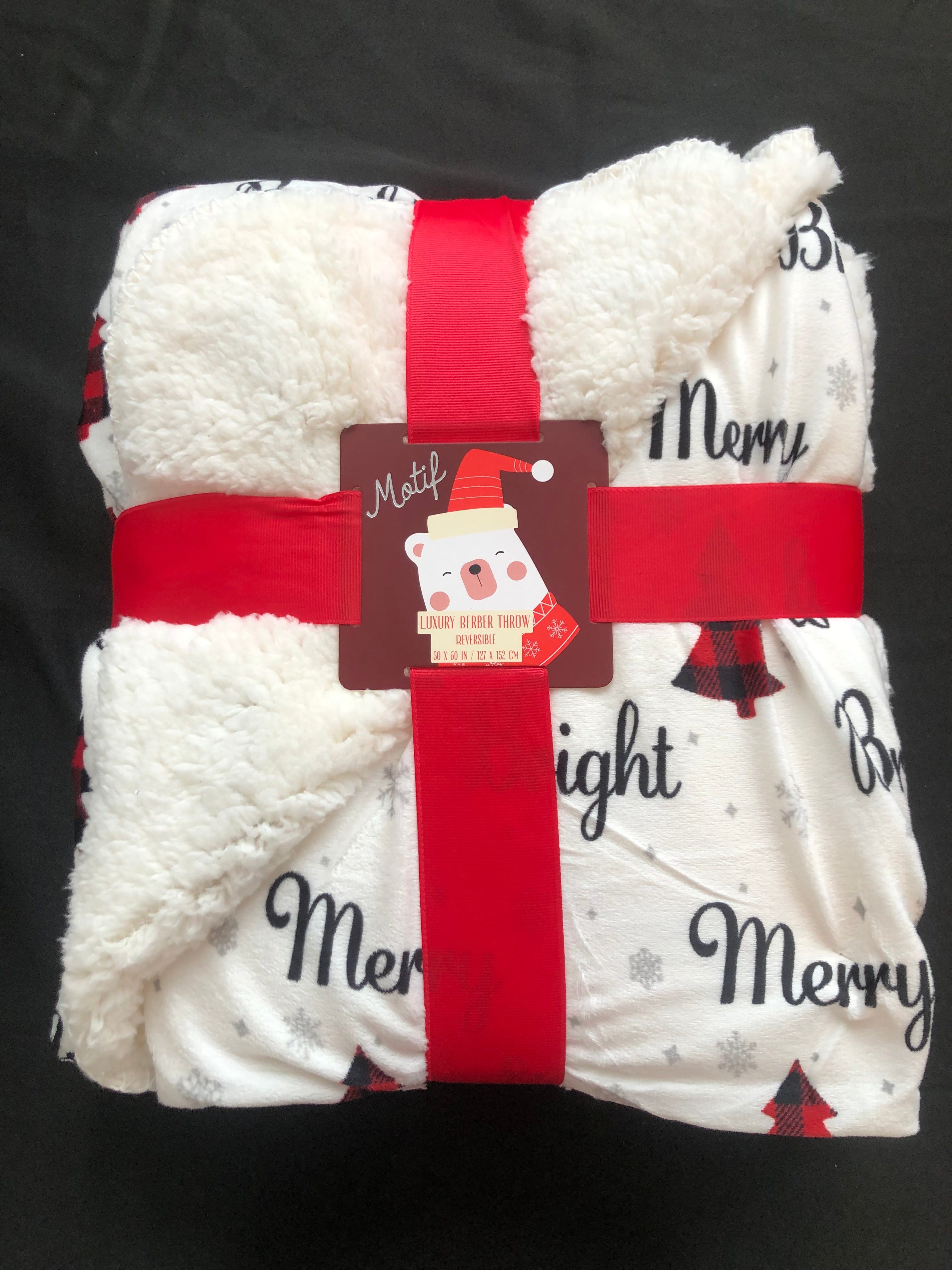 Merry & Bright Holiday Throw