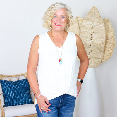 Luxe V-neck Sleeveless Top